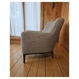 Contemporary Toupe Accent Chair *As Is*