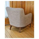 Contemporary Toupe Accent Chair *As Is*