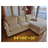 Flawless Pottery Barn White lounge Sofa