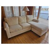 Flawless Pottery Barn White lounge Sofa
