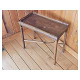 Vintage Edwardian Beaded Molding Side Table