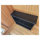 Sleek Black Media Shelf