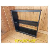 Sleek Black Media Shelf