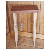 Modern Mission Cherry Top Accent Table