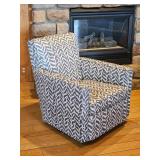 Sam Moore Safrie Theme Upholster Swivel Armchair