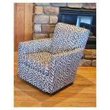 Sam Moore Safrie Theme Upholster Swivel Armchair