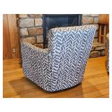 Sam Moore Safrie Theme Upholster Swivel Armchair