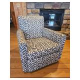 Sam Moore Safrie Theme Upholster Swivel Armchair