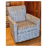 Sam Moore Safrie Theme Upholster Swivel Armchair