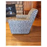 Sam Moore Safrie Theme Upholster Swivel Armchair