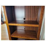 American Contemporary Five Shelf Oak Bookcase