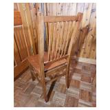 American Contemporary Slotted Chair Dinning Table
