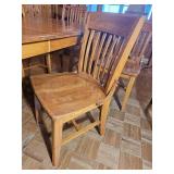 American Contemporary Slotted Chair Dinning Table