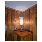 Frosted Fluted Glass Accent Lamp