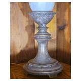Frosted Fluted Glass Accent Lamp