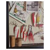 Vintage Fishing Lure Shadow Box