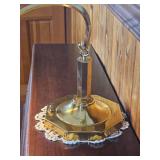 Handsome Polished Brass Desk Lamp