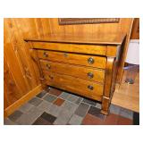 Henredon American Empire Black Walnut Chest of Drawers