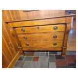 Henredon American Empire Black Walnut Chest of Drawers