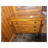 Henredon American Empire Black Walnut Chest of Drawers