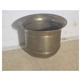 Large Hammered Brass Jardinere Planter ~ 24 x 18