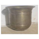 Large Hammered Brass Jardinere Planter ~ 24 x 18