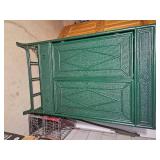 Green Hekman Furniture Rattan Entertainment Cabinet
