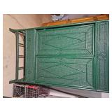 Green Hekman Furniture Rattan Entertainment Cabinet