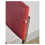 Vintage Enamel Top Kitchenet/Prep-Table with Vinyl Chairs