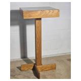 Oak Pedestal Bar Top high Table