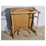 Bright Bamboo Vintage Rattan Cocktail Table