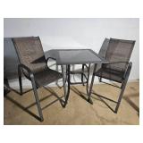 Matte Finnish Outdoor Hight Top Table & Chairs