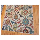 Orian Rugs Orange & Blues Floral Area Rug