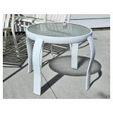 Retro Aluminum Barrel Frame Patio Chairs & Table