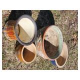 Outdoor Ceramic Planters Bundle Varying Sizes