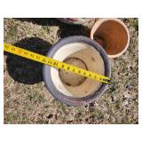 Outdoor Ceramic Planters Bundle Varying Sizes