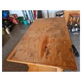 Rugged Rolling Woodshop Storage and Table