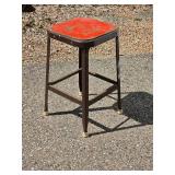 Distressed Industrial Shop Stool