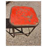 Distressed Industrial Shop Stool