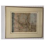 Framed Abstract Signed Limited Edition Print Dated 1969