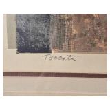 Framed Abstract Signed Limited Edition Print Dated 1969