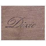 Dixie Furniture Two Drawer Nightstand with Brass Pulls