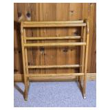 Wooden Folding Quilt Rack or Blanket Stand