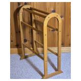 Wooden Folding Quilt Rack or Blanket Stand