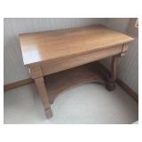 Traditional Wooden Console Table with Scroll Supports
