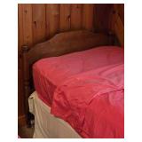 Pair of Twin Beds with Linens and Bed Skirts