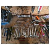 Workshop Tool Wall and Bench Assortment