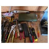 Workshop Tool Wall and Bench Assortment