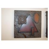 Mid-Century Modern Brutalist Wall Sculptures