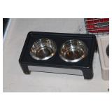 Pet Crate And Bowls